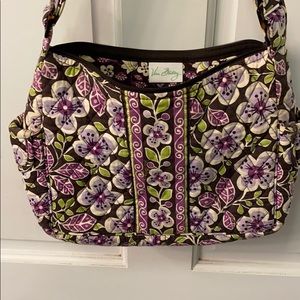 Vera Bradley Plum Petals Hobo Bag